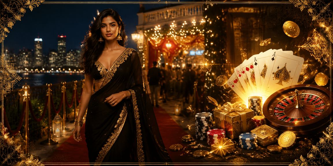 Night market vibes with a casino app interface in Mumbai Bandra